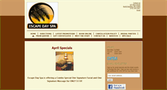 Desktop Screenshot of escape-dayspa.net